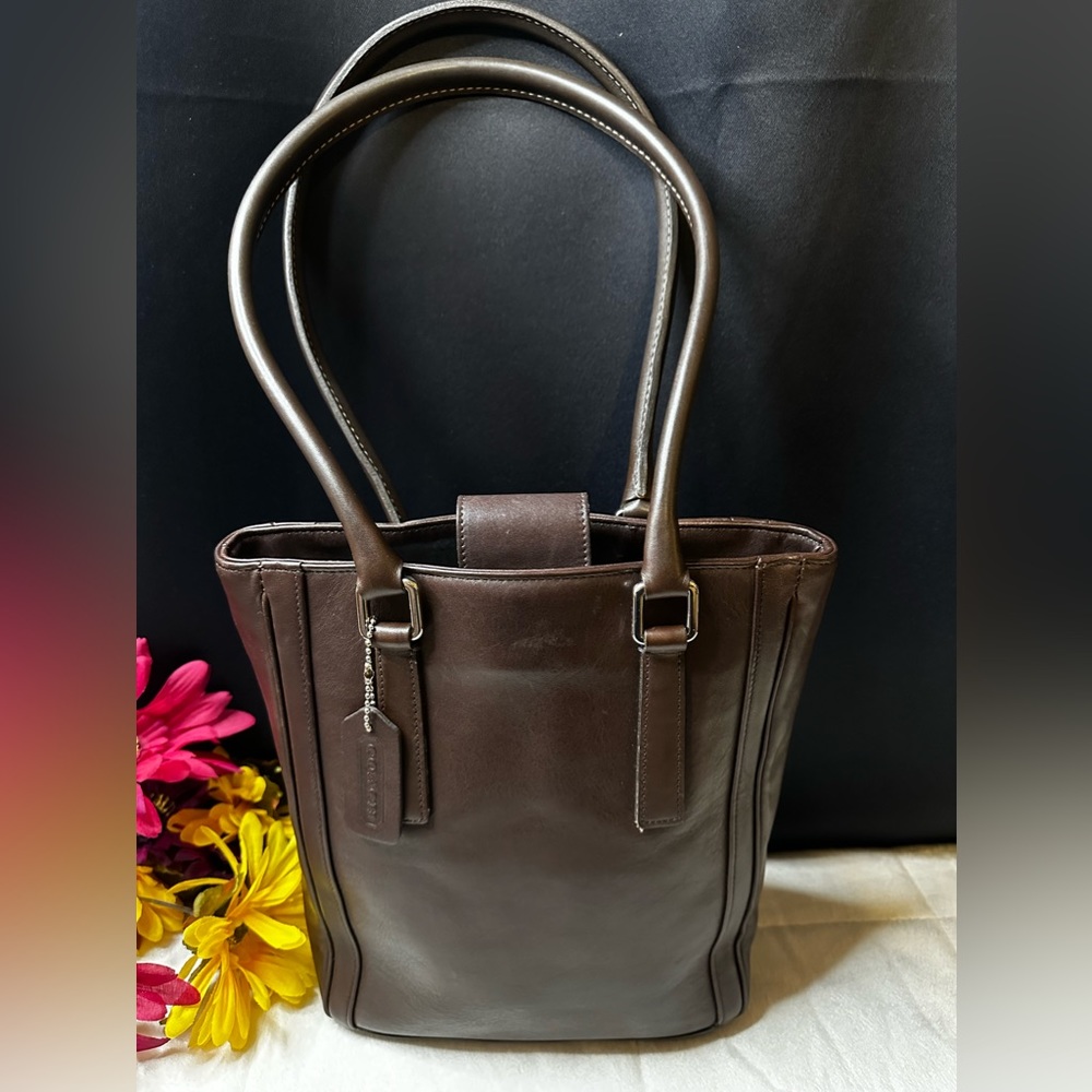 Vintage Coach D1P-9422 Bonnie Cashin Legacy Slim Leather Tote/Shoulder Handbag